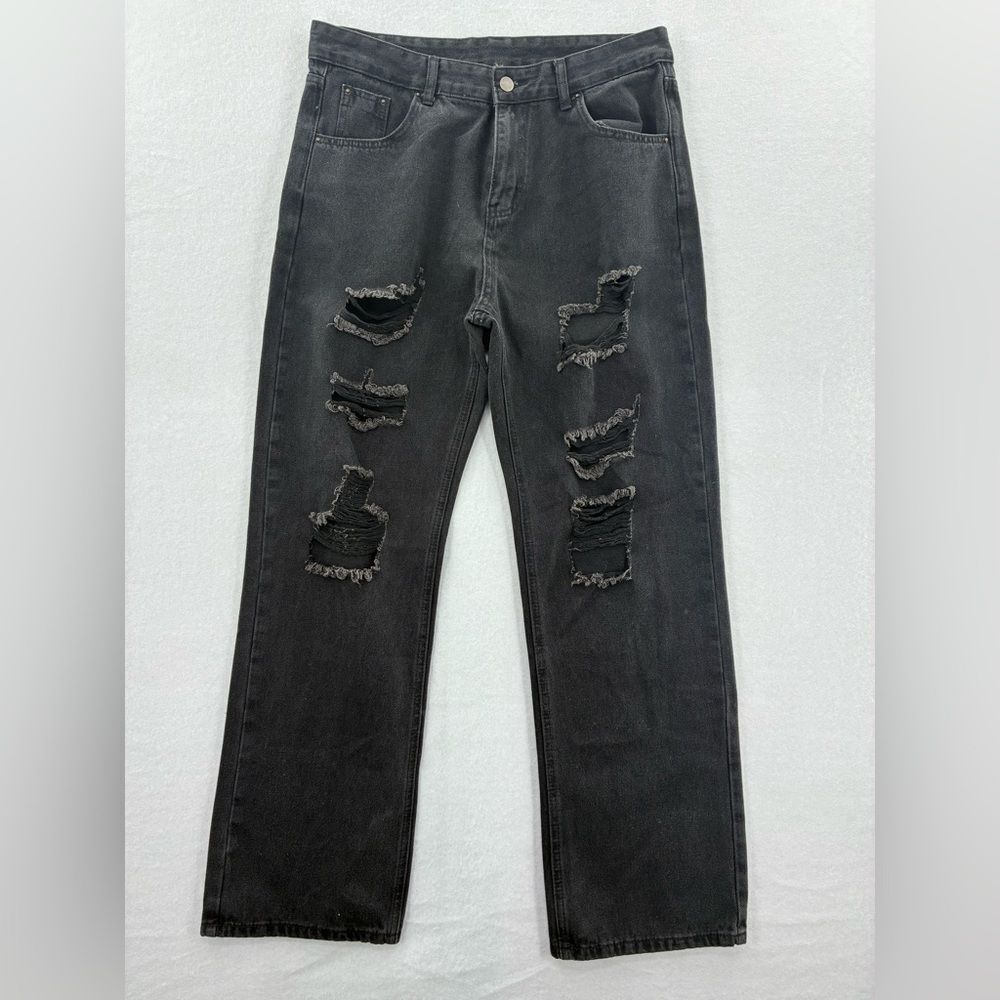 3For$20 Woman’s Distressed Black Ripped Style Jeans NWOT size XL